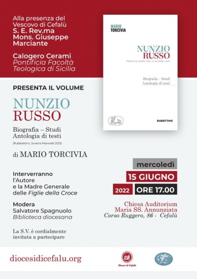 Nunzio Russo - Biografia Studi - Antologia di testi  - 15.06.2022 ore 17,00