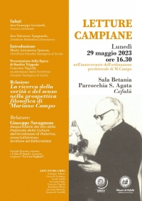 LETTURE CAMPIANE - Nell'anniversario dell'ordinazione presbiterale di Mariano Campo       